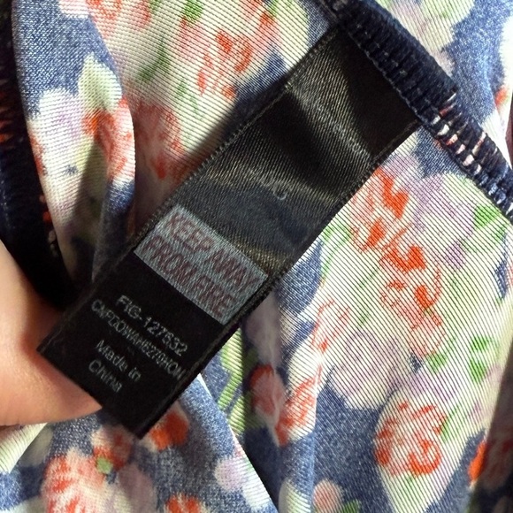 Midnight Grace One Piece Swimsuit – Size 36G, Vintage-Inspired Floral Halter - Picture 4 of 6